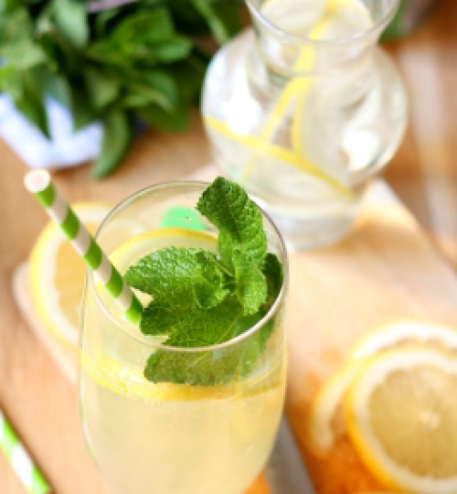 Mojito royal au champagne